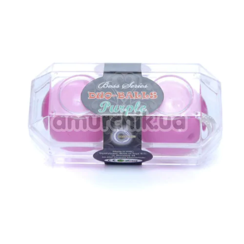 Вагинальные шарики Boss Series Duo Balls, фиолетовые