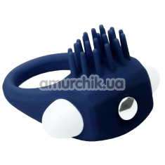 Виброкольцо для члена Rings Of Love Stimu Ring With Nubs, синее - Фото №1