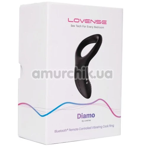 Виброкольцо Lovense Diamo, черное