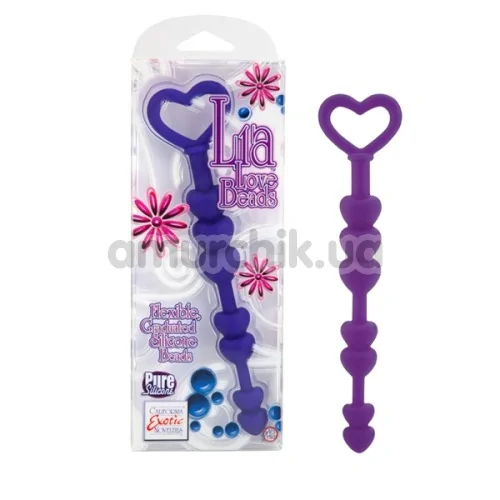 Анальний стимулятор Lia Love Beads, фіолетовий
