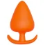 Анальна пробка Bootyful Silicone Plug With T-Handle 4.2 см, помаранчева - Фото №1
