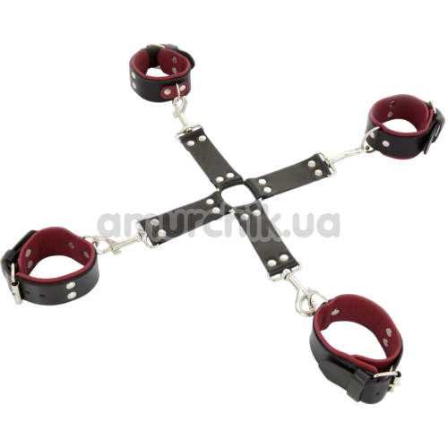 Фиксаторы для рук и ног Whips Collection Hog Tie For Her, черные - Фото №1