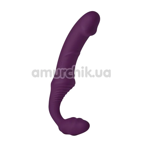 Безремневой страпон с вибрацией Bold Storm Remote Controlled Strapless Vibrator, фиолетовый