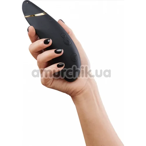 Симулятор орального секса для женщин Womanizer Premium 2, черный