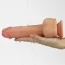 Вибратор с ротацией и подогревом Dual-Layered Silicone Nature Cock Anthony 8.5, телесный - Фото №8