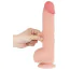 Фаллоимитатор Sliding-Skin Dual Layer Dong 9.5 с мошонкой, телесный - Фото №7