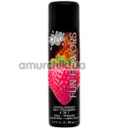 Массажно-оральный лубрикант с согревающим эффектом Wet Fun Flavors 4-in-1 Sexy Strawberry, 89 мл - Фото №1