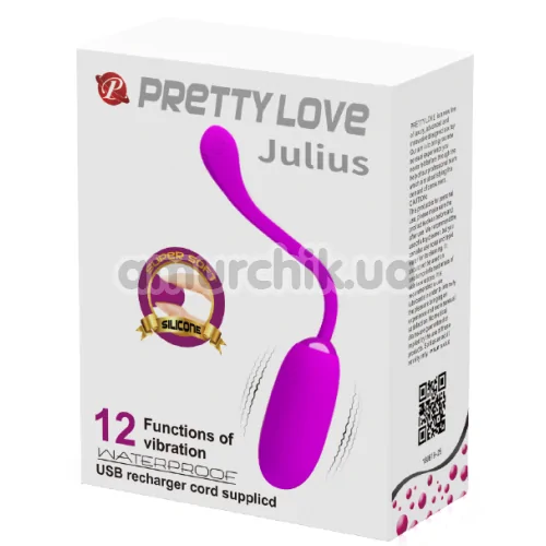 Виброяйцо Pretty Love Julius, фиолетовое