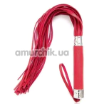 Флоггер DS Fetish Flogger Metal Heart, красный - Фото №1