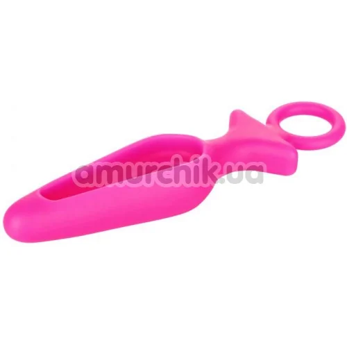Анальная пробка Booty Call Silicone Groove Probe, розовая