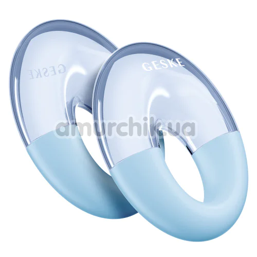 Массажер для глаз Geske Cool & Warm Eye Massager 7 in 1, голубой