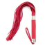 Флоггер DS Fetish Flogger Metal Heart, красный