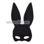 Маска Кролика DS Fetish Velvet Bunny, черная - Фото №1