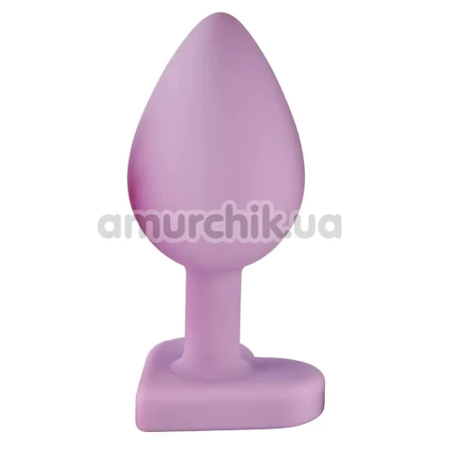 Анальна пробка Love Signal Heart Plug Medium, бузкова
