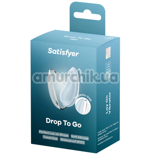 Клиторальный вибратор Satisfyer Drop To Go, голубой