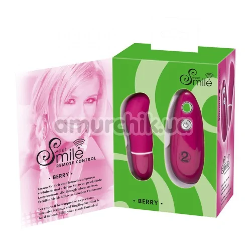 Виброяйцо Smile Remote Control Berry, розовое