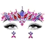 Украшение для лица Leg Avenue Elektra Stick-On Jewels, радужное