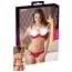 Комплект Cottelli Collection Lingerie Half-cup Bra Set червоний: бюстгальтер + трусики-стринги - Фото №4