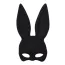 Маска Кролика DS Fetish Velvet Bunny, черная - Фото №1