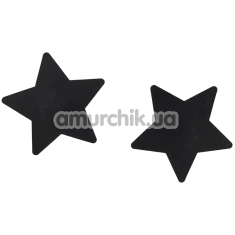 Украшения для сосков в виде звездочек Star Night, черные - Фото №1