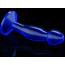 Анальная пробка Flawless Clear Anal Plug 6.5, синяя - Фото №7