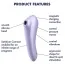 Симулятор орального сексу для жінок Satisfyer Dual Pleasure, фіолетовий - Фото №7
