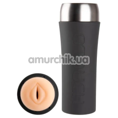 Мастурбатор с вибрацией и подогревом Otouch Inscup 2 Constraction Masturbator, черный - Фото №1