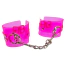 Фиксаторы для рук DS Fetish Handcuffs Transparent, розовые - Фото №1