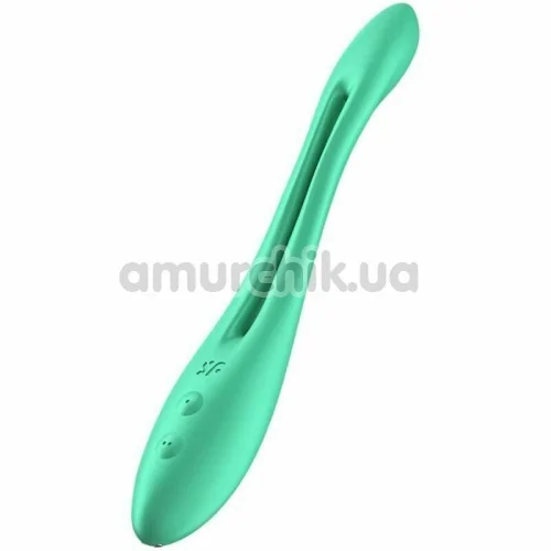 Вібратор Satisfyer Elastic Game, бірюзовий - Фото №1