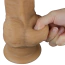 Фаллоимитатор Dual-Layered Silicone Handle Nature Cock LV411034, телесный - Фото №18