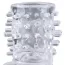 Вібронасадка на пеніс Clear Sensations Vibrating Textured Erection Sleeve, прозора - Фото №5