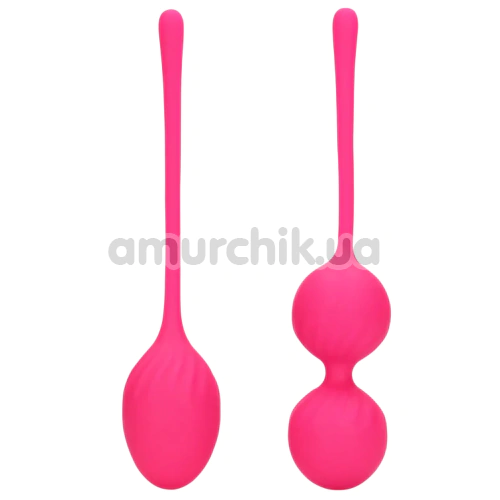 Набор вагинальных шариков Loveline 2 Piece Thumping Kegel Ball Set, розовый - Фото №1