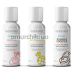 Набір лубрикантів Wicked Simply Tropical Trio, 3 х 30 мл - Фото №1