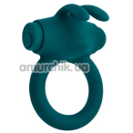 Виброкольцо для члена Playboy Pleasure Bunny Buzzer, зеленое - Фото №1
