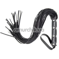 Флогер DS Fetish Stud Flogger, чорний - Фото №1