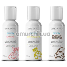 Набір лубрикантів Wicked Simply Tropical Trio, 3 х 30 мл - Фото №1