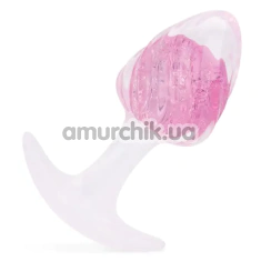 Анальна пробка Liebe Seele Crystal Icecream-Shaped Anal Plug Medium, рожева - Фото №1