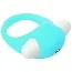 Віброкільце Lit - Up Silicone Stimu - Ring 6, бірюзове - Фото №2