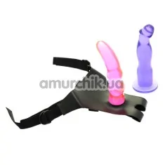 Набір з двох фалоімітаторів на плавках Double Tip Strap-On - Фото №1