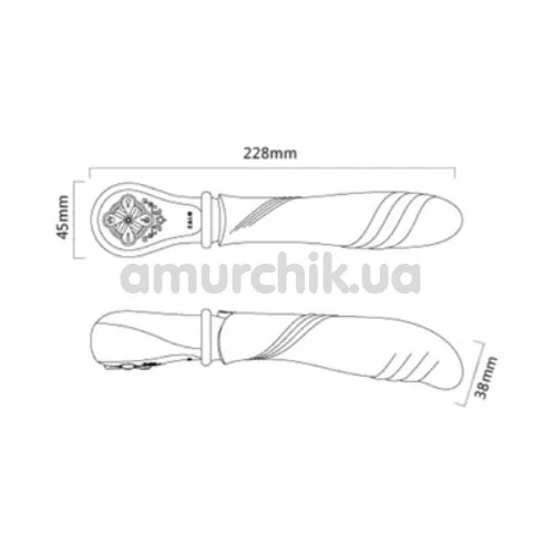 Вибратор с подогревом Zalo Desire Pre-Heating Thruster, фиолетовый
