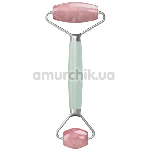 Роликовый массажер Geske Rose Quartz Face & Body Roller 5 in 1, зеленый