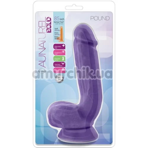 Фаллоимитатор Au Naturel Bold Pound 8.5 Inch, фиолетовый