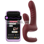 Вибратор с толчками Magic Motion Magic Duet, бордовый - Фото №1