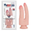 Подвійний фалоімітатор Knight Cock Double Penetrator 9, тілесний - Фото №7