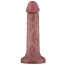 Вібратор Lovetoy Dual Density Power Cock 8, коричневий - Фото №3