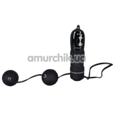 Вагінальні кульки з вібрацією Velvet Vibrating Black Balls, чорні - Фото №1