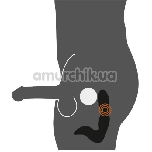 Вибростимулятор простаты Rebel Mens Gear Rechargeable Prostate Stimulator с головкой, черный