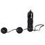 Вагінальні кульки з вібрацією Velvet Vibrating Black Balls, чорні - Фото №1