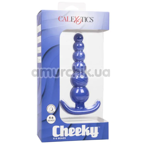 Анальная цепочка Cheeky X-6 Anal Beads, синяя