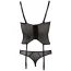 Комплект Cottelli Collection Lingerie 26110232412 чёрный: корсет + трусики-стринги - Фото №5